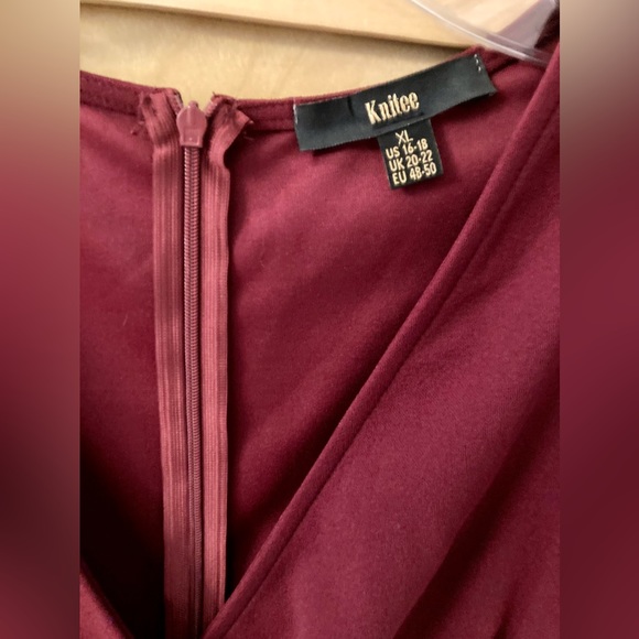 Pretty ruffle dress.  Size XL. Only worn to try on. - Picture 5 of 6